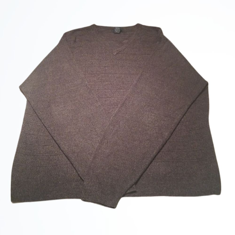 Dockers Light Weight Vneck Gray Sweater Size XXL